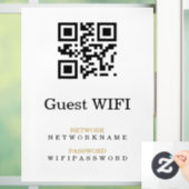 Autocollant Pour Fenêtre Mot de passe Wifi | Analyse du code QR pour se con (Maison)