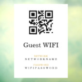 Autocollant Pour Fenêtre Mot de passe Wifi | Analyse du code QR pour se con (Feuille 3)