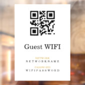 Autocollant Pour Fenêtre Mot de passe Wifi | Scannez le code QR pour vous c (Feuille 2)