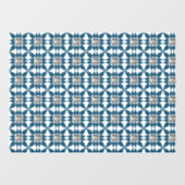 Autocollant Pour Fenêtre Motif Art déco bleu (Feuille)