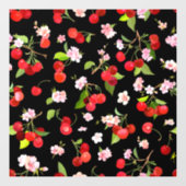 Autocollant Pour Fenêtre Motif cerise 2 (Feuille)