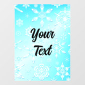 Autocollant Pour Fenêtre Motif Crystal Snowflakes (Feuille)