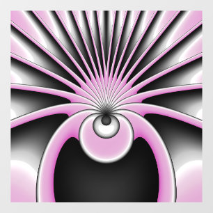 Autocollant Pour Fenêtre Motif d'art fractal Abstrait moderne