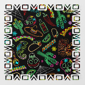 Autocollant Pour Fenêtre Motif de Fiesta du Mexique (Feuille)