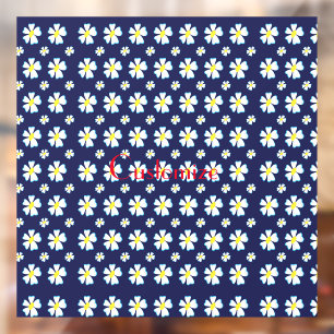 Autocollant Pour Fenêtre Motif de fleurs blanches Thunder_Cove 