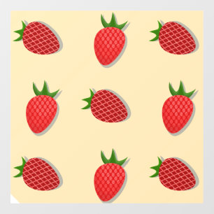 Autocollant Pour Fenêtre Motif de fraises pour les fruits à l'été bonnes vi