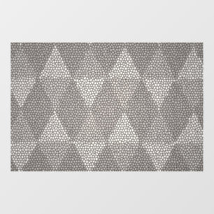 Autocollant Pour Fenêtre Motif Diamant Argent en Verre Cathédrale