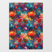 Autocollant Pour Fenêtre Motif en verre filé (Feuille)