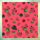 Autocollant Pour Fenêtre Motif framboise (Feuille 3)