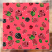 Autocollant Pour Fenêtre Motif framboise (Feuille 2)