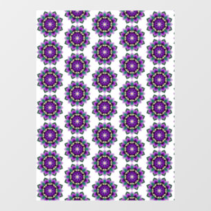 Autocollant Pour Fenêtre Motif mandala 02 en adhésif pour fenêtre violet