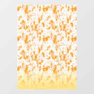Autocollant Pour Fenêtre Motif textile avec orange et gol vibrants