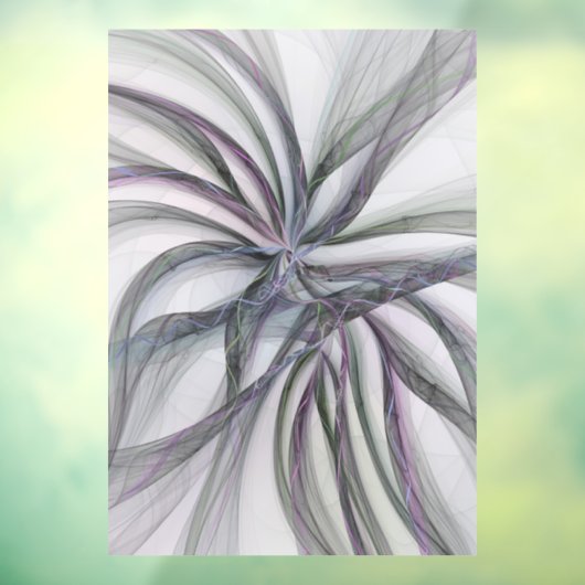 Autocollant Pour Fenêtre Motions Filigree Moderne Abstrait pivotant Fractal (Feuille 3)