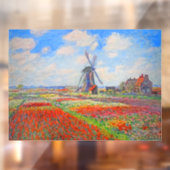 Autocollant Pour Fenêtre Moulin à vin Monet Tulips (Feuille 2)