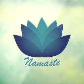 Autocollant Pour Fenêtre Namaste Lotus Flower  (Feuille 3)