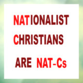 AUTOCOLLANT POUR FENÊTRE NAT-C (Feuille 3)