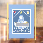 Autocollant Pour Fenêtre Nativité Noël (Feuille 2)