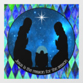 Autocollant Pour Fenêtre Nativity Window Cling (Feuille)