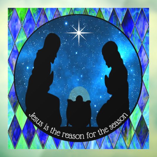 Autocollant Pour Fenêtre Nativity Window Cling (Feuille 3)