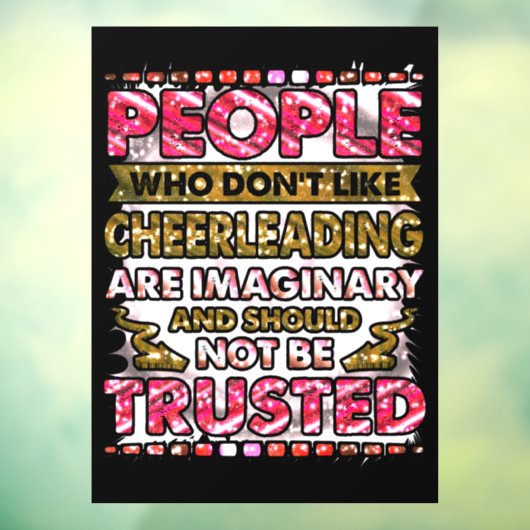 Autocollant Pour Fenêtre Ne faites pas confiance aux gens qui n'aiment pas (Feuille 3)