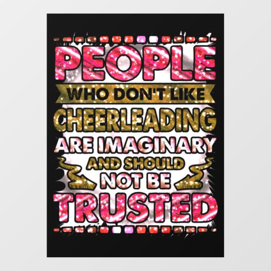 Autocollant Pour Fenêtre Ne faites pas confiance aux gens qui n'aiment pas (Feuille)