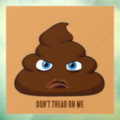 Autocollant Pour Fenêtre Ne me fais pas de bruit Poo (Feuille 3)