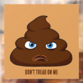 Autocollant Pour Fenêtre Ne me fais pas de bruit Poo (Feuille 2)