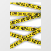 Autocollant Pour Fenêtre Ne pas rester à l'écart ne pas traverser la bande (Feuille)