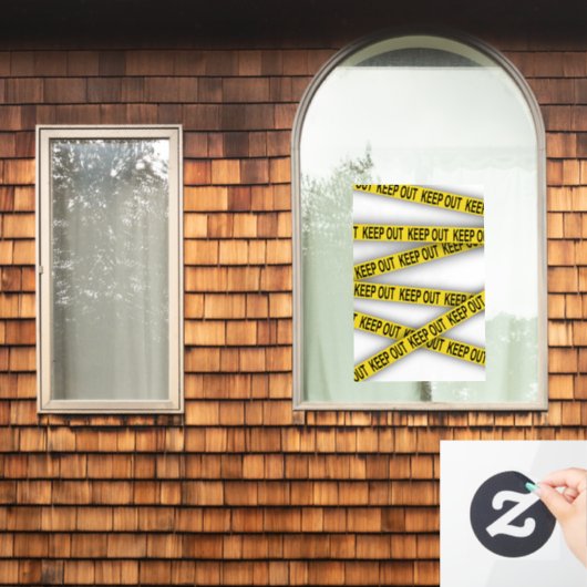 Autocollant Pour Fenêtre Ne pas rester à l'écart ne pas traverser la bande (Fenêtre d'accueil)