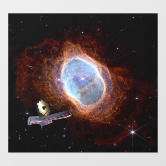 Autocollant Pour Fenêtre Nebula Ring Sud Espace James Webb Telescope (Feuille)