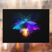Autocollant Pour Fenêtre Neon Firefly sur noir (Feuille 2)