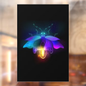Autocollant Pour Fenêtre Neon Firefly sur noir (Feuille 2)