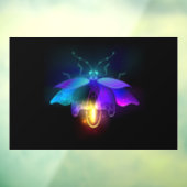 Autocollant Pour Fenêtre Neon Firefly sur noir (Feuille 3)