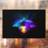 Autocollant Pour Fenêtre Neon Firefly sur noir (Feuille 2)