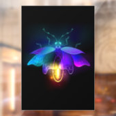 Autocollant Pour Fenêtre Neon Firefly sur noir (Feuille 2)