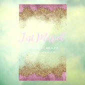 Autocollant Pour Fenêtre Newlyweds Car Pastel Lilac Rock Design (Feuille 3)