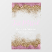 Autocollant Pour Fenêtre Newlyweds Car Pastel Lilac Rock Design (Feuille)