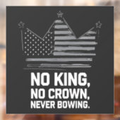 Autocollant Pour Fenêtre No Kings In America Save Democracy I dissident Ant (Feuille 2)
