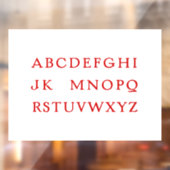 Autocollant Pour Fenêtre "No L" (Noel) Alphabet Joke pour Noël (Feuille 2)