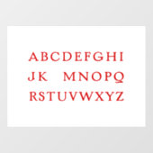 Autocollant Pour Fenêtre "No L" (Noel) Alphabet Joke pour Noël (Feuille)