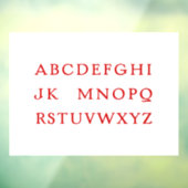 Autocollant Pour Fenêtre "No L" (Noel) Alphabet Joke pour Noël (Feuille 3)