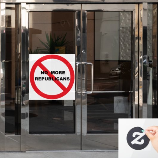 Autocollant Pour Fenêtre NO Repugs (Porte de bureau)