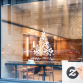 Autocollant Pour Fenêtre Noël arbre blanc (Fenêtre de café)