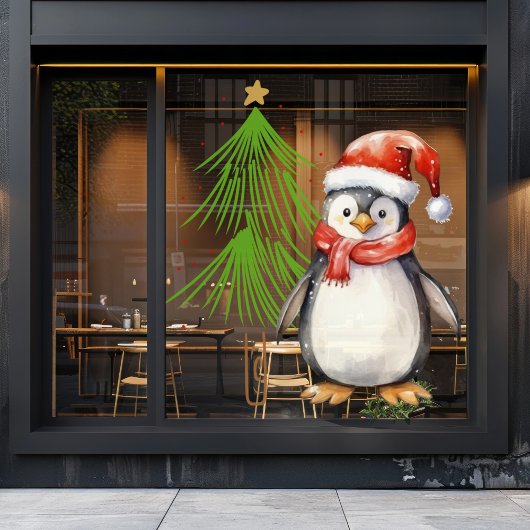 Autocollant Pour Fenêtre Noël des pingouins