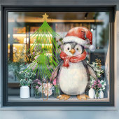Autocollant Pour Fenêtre Noël des pingouins
