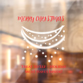 Autocollant Pour Fenêtre Noël drôle (Feuille 2)