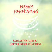 Autocollant Pour Fenêtre Noël drôle (Feuille 3)