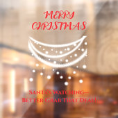 Autocollant Pour Fenêtre Noël drôle (Feuille 2)