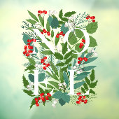 Autocollant Pour Fenêtre NOEL Green Berries Holiday (Feuille 3)