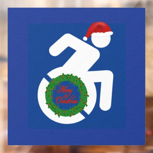 Autocollant Pour Fenêtre Noël Handicapé (Feuille 2)